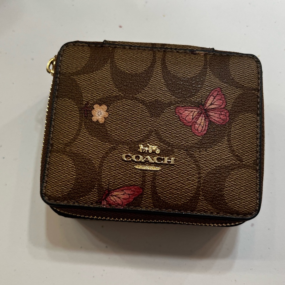 Coach butterfly jewelry case 🦋